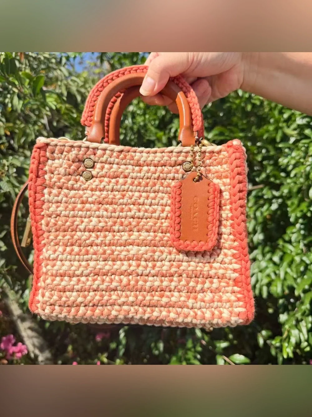 NWT COACH Rogue 20 With Crochet CJ635